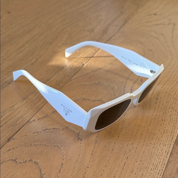 Prada white Rectangular Sunglasses - Picture 8 of 8
